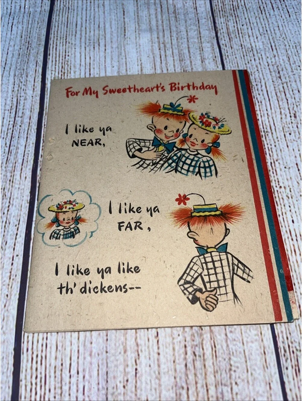 Lots Of Four Vintage Greeting Cards Get Well Soon And Sweet 16- 1940’s